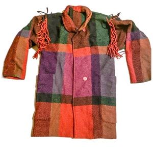 Vintage 🍂 sweater with tassel shoulder stitch and two large side pockets size S